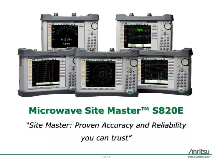 microwave site master s820e