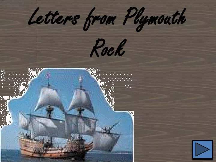 letters from plymouth rock