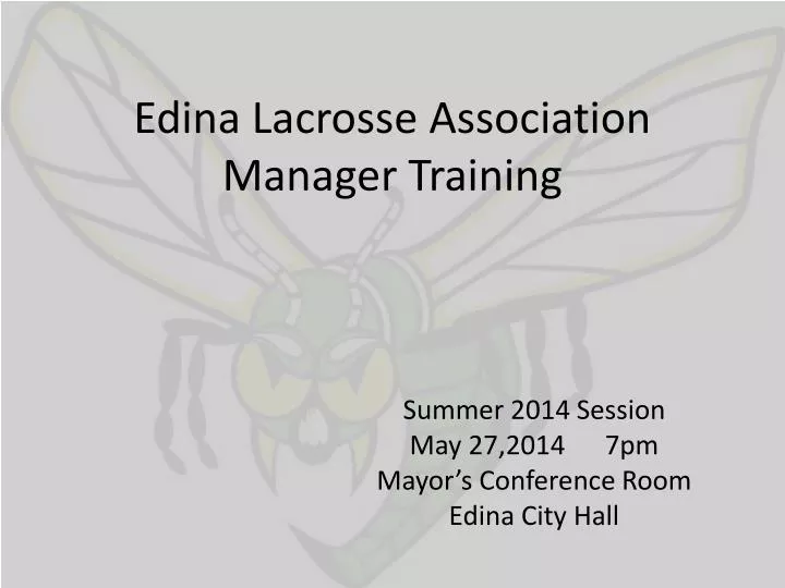 edina lacrosse association manager training