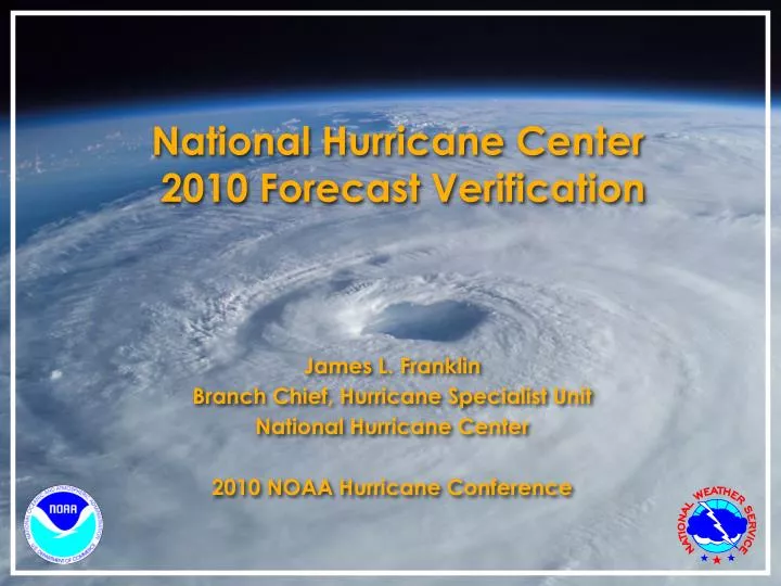 national hurricane center 2010 forecast verification
