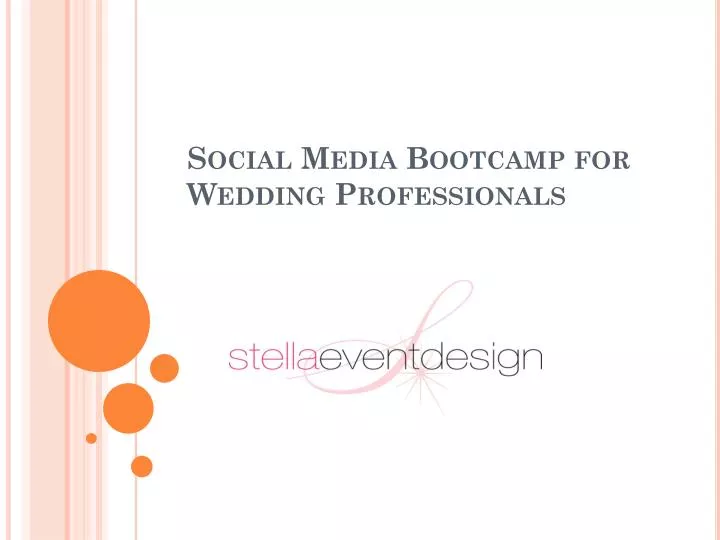social media bootcamp for wedding professionals
