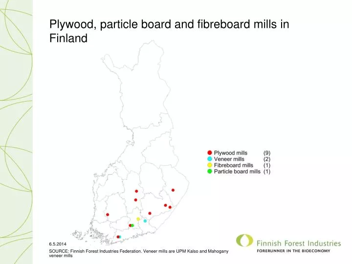 plywood particle board and fibreboard mills in finland
