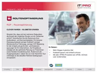 rop routenoptimierung