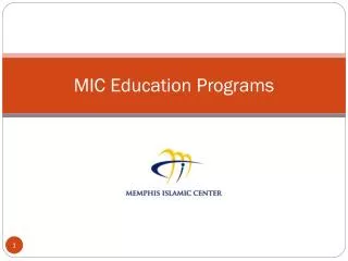 MIC Education Programs
