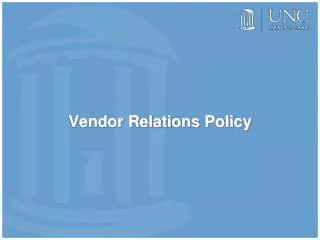 Vendor Relations Policy