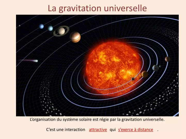 la gravitation universelle