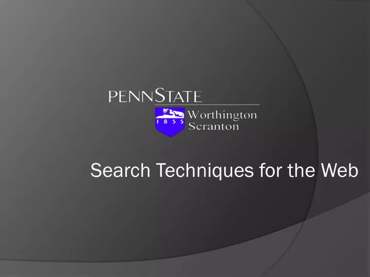 search techniques for the web