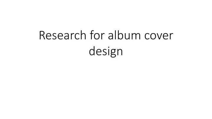 research for album cover design