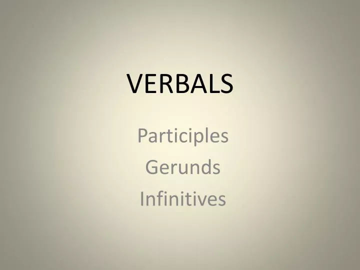 verbals