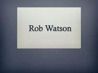 Rob Watson