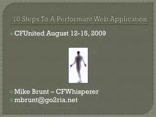 10 Steps To A Performant Web Application