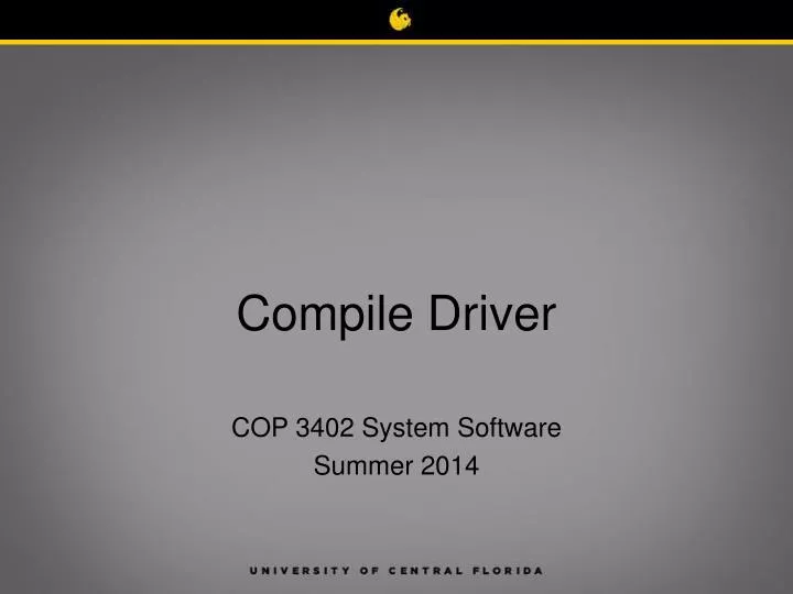 compile driver