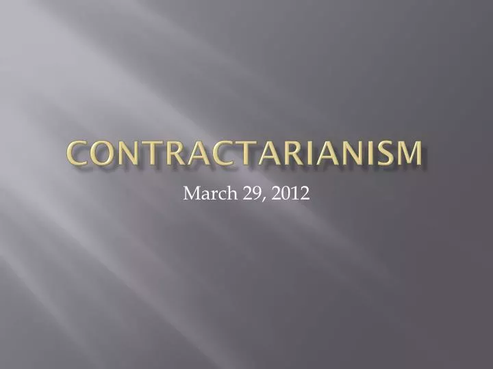 contractarianism