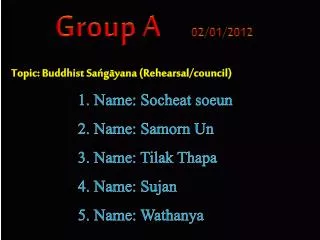 Group A 02/01/2012