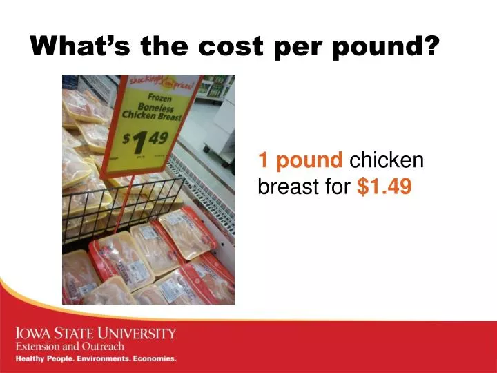 what s the cost per pound