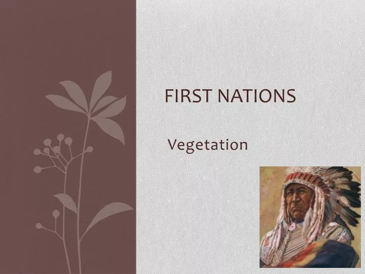 first nations