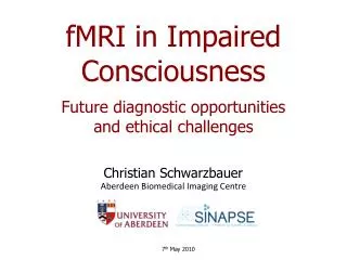 fMRI in Impaired Consciousness