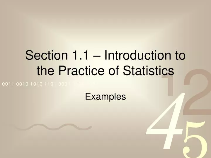 section 1 1 introduction to the practice of statistics