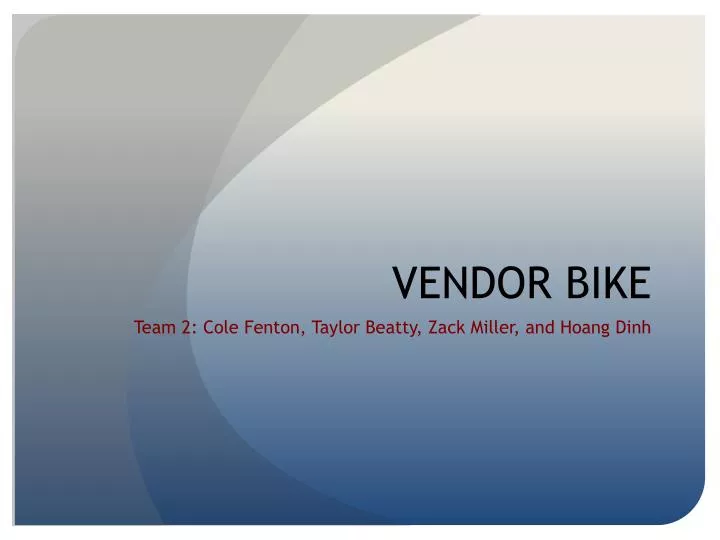 vendor bike