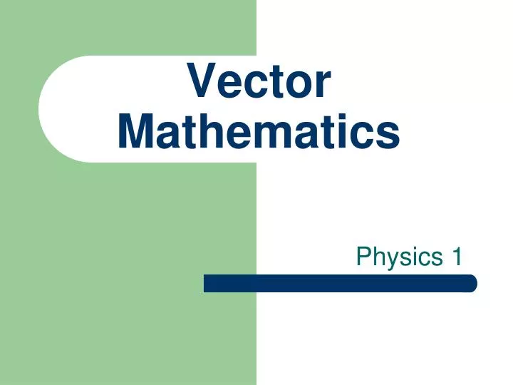 vector mathematics