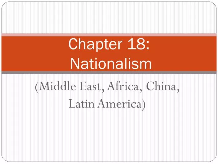 chapter 18 nationalism