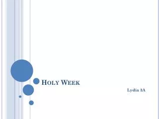 Holy Week