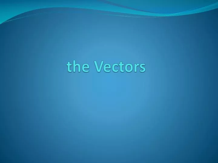 the vectors