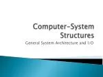 Computer-System Structures - slide 1