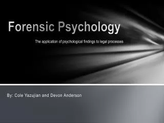 Forensic Psychology