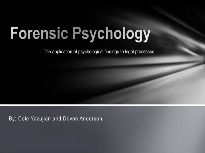forensic psychology