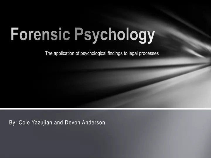 forensic psychology thesis topics