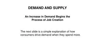 DEMAND AND SUPPLY