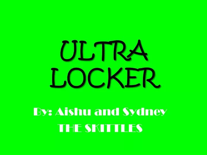 ultra locker