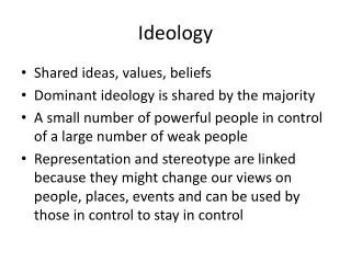 Ideology