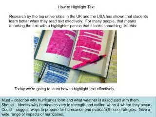How to Highlight Text
