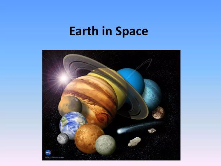 earth in space