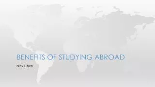 Benefits of studying abroad