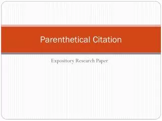 parenthetical citation