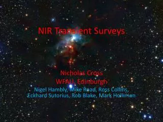 NIR Transient Surveys