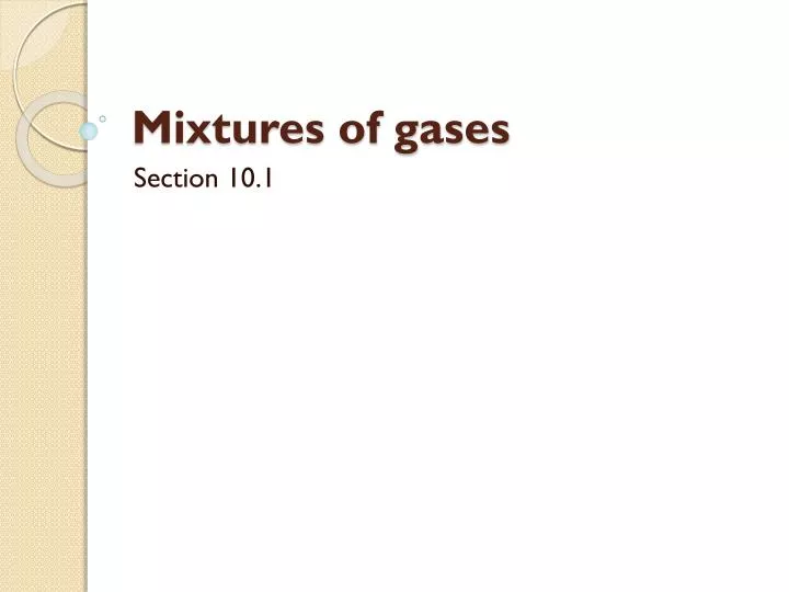 mixtures of gases
