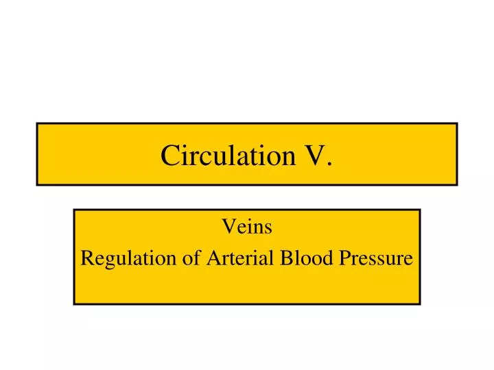 circulation v