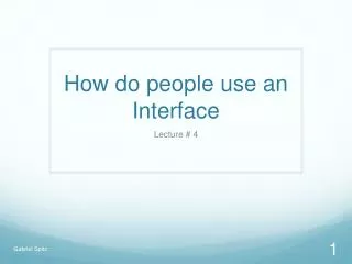 How do people use an Interface