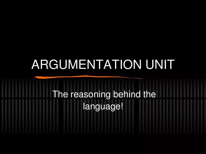 argumentation unit