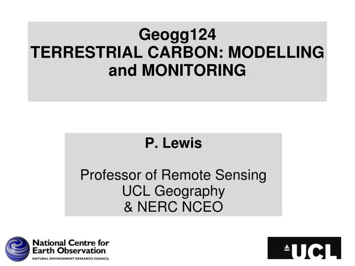geogg124 terrestrial carbon modelling and monitoring
