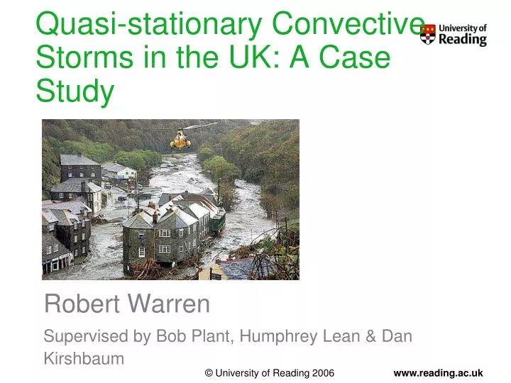 quasi stationary convective storms in the uk a case study