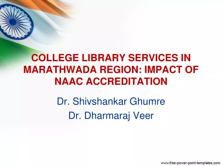 college library services in marathwada region impact of naac accreditation