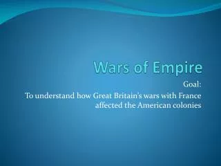 Wars of Empire