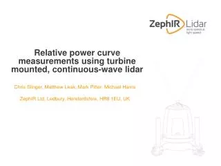 Relative power curve measurements using turbine mounted, continuous-wave lidar