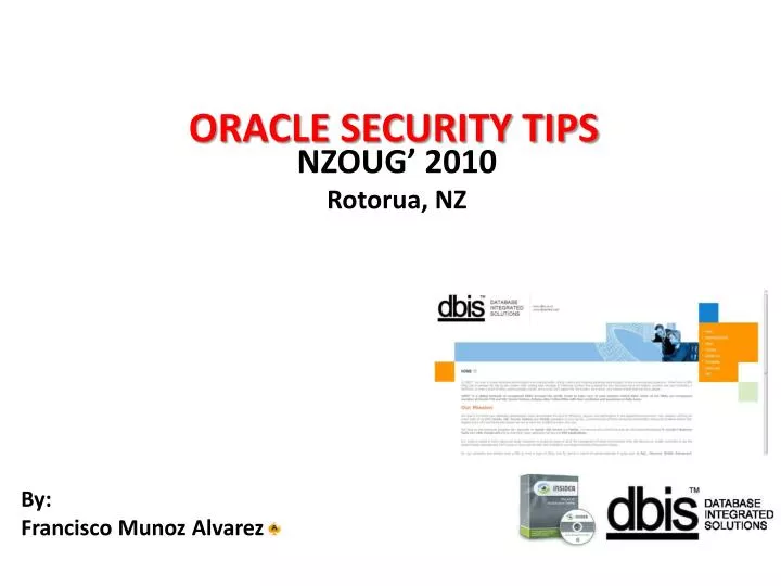 oracle security tips