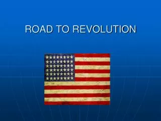 road to revolution
